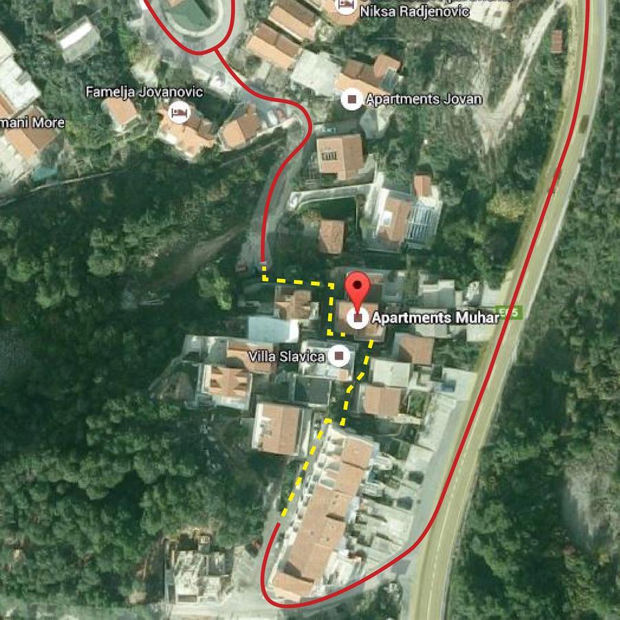 Apartments Muhar Sveti Stefan Exteriör bild